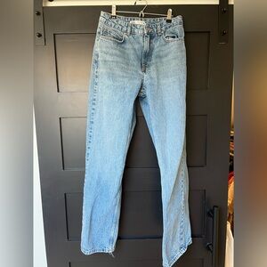 Zara Distressed Blue Denim Jeans
